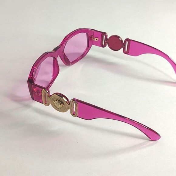 VERSACE Sunglasses VE4361 5334/5 Transparent Fuxia Pink Medusa Biggie Designer main image 15